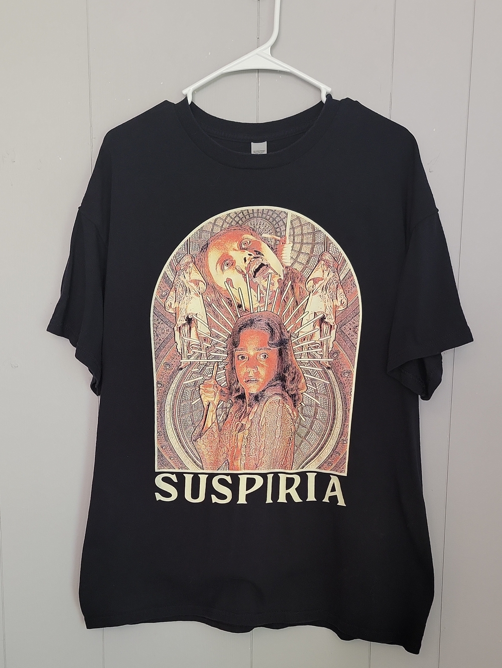 Suspiria 1977 Retro Horror Movie XL Black Short Sleeve T-Shirt